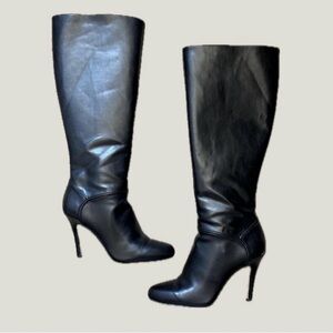 Elegant Black Knee-High Women's Boots